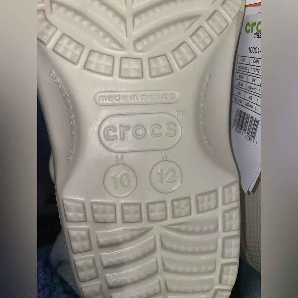 SOLD// New With Tags Crocs “Bone” Classic Clog Shoes *make offers* - Picture 5 of 6